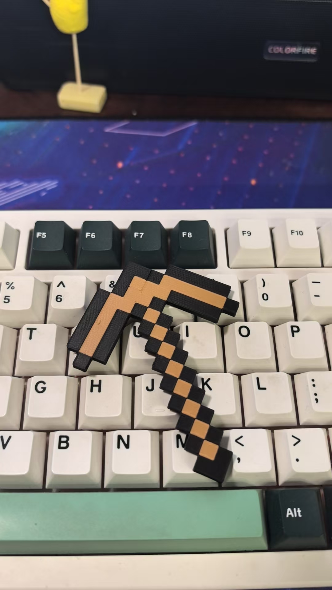 Miniatura 2 do modelo 3D 【25分钟】一盘打印我的世界镐