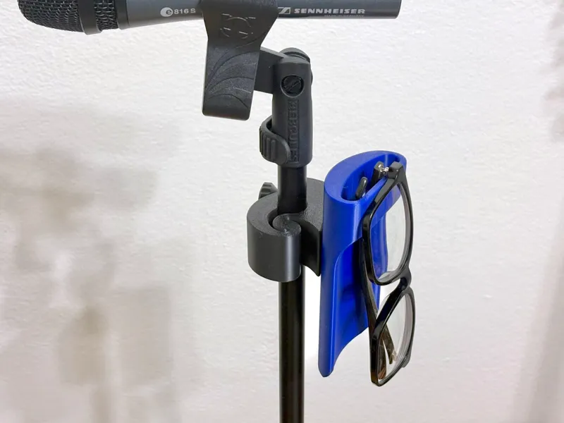 Mic Stand Glasses Holder - Vertical