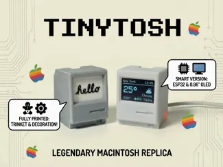 Tinytosh: Mini Retro PC & Smart WiFi Display ESP32