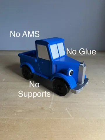 Accesorio para impresora 3D: Little Blue Truck Toy for Kids — vista de referencia 3