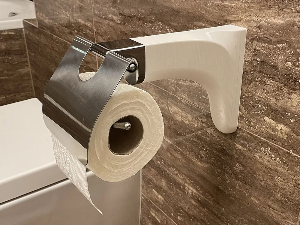 Extension arm for Kalkgrund toilet paper holder by Papek MakerWorld