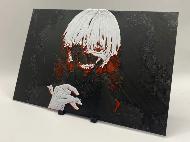 Kaneki Ken Tokyo Ghoul Hueforge 3D Print