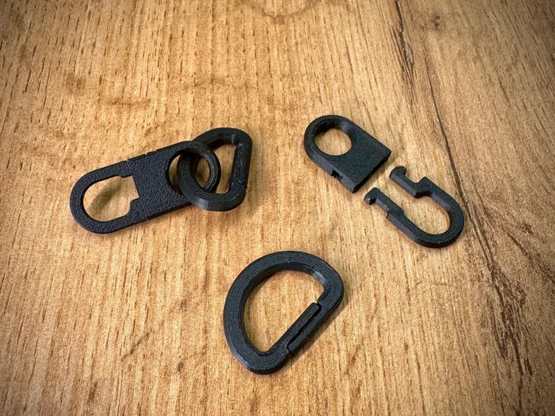 D-Ring and Click Connector for Lanyards and Badges