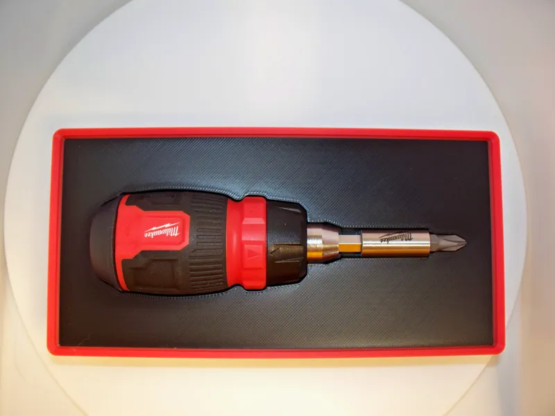 Milwaukee 8 in 1 Racheting Screwdriver Gridfinity