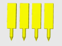 Trail Marker Stakes – Easy Push-In Camping Pegs
