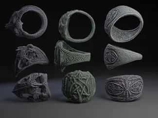 Gothic Ring Set