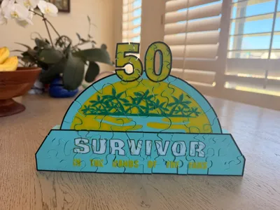Survivor 50 Logo Puzzle