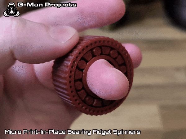 Micro Print-In-Place Bearing Fidget Spinner