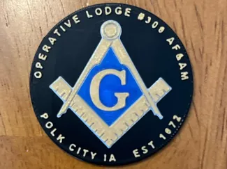 Masonic Square and Compass Coin