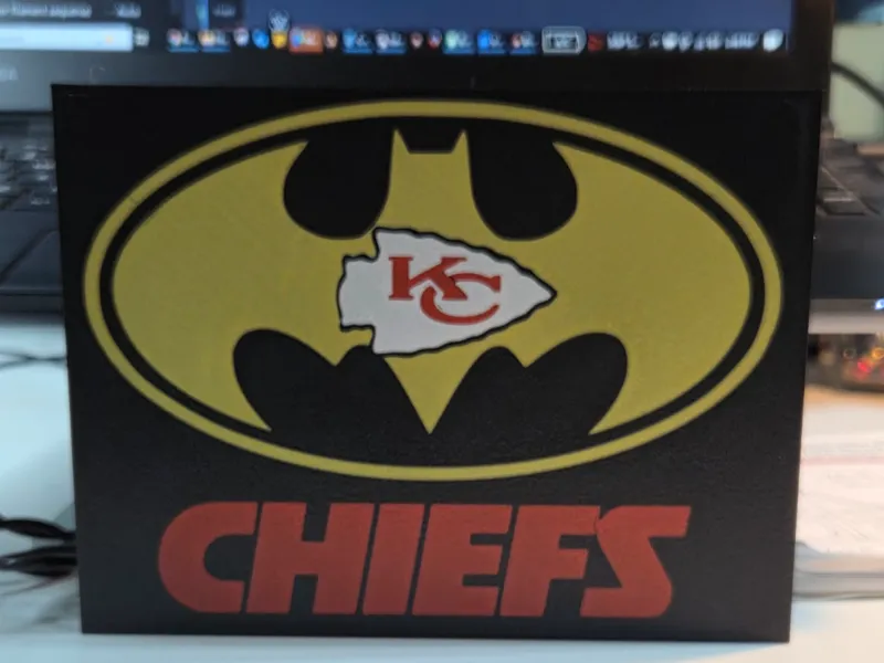 Batman Kansas City Chiefs Lightbox