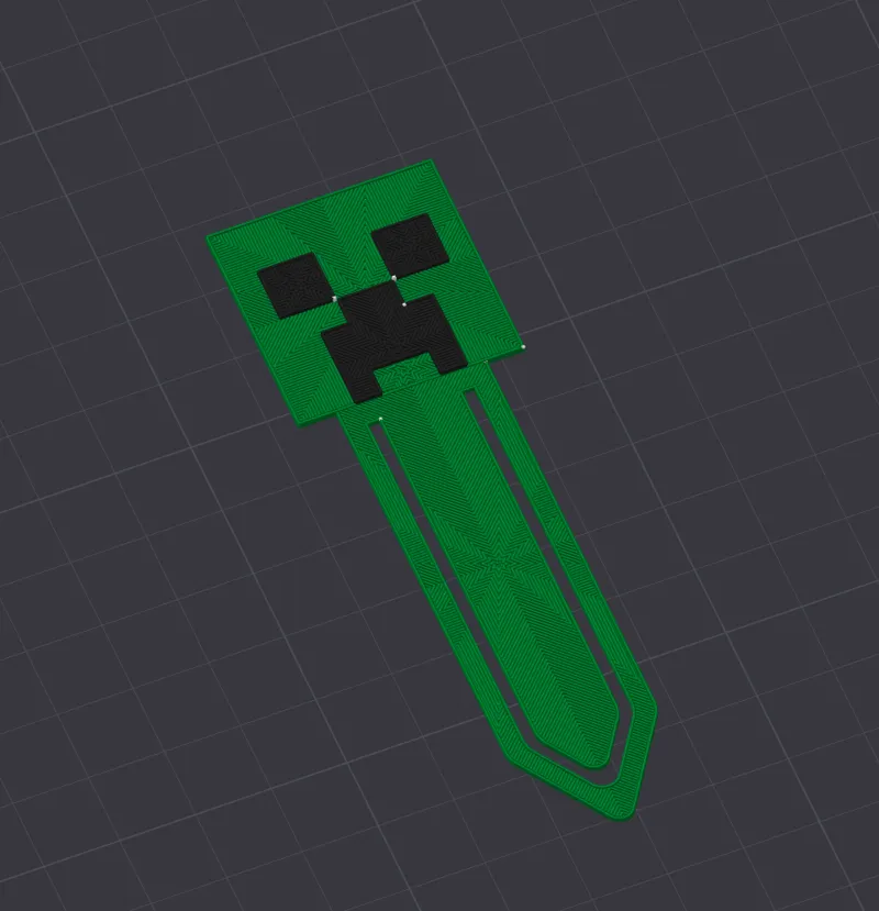 Minecraft Creeper Bookmark