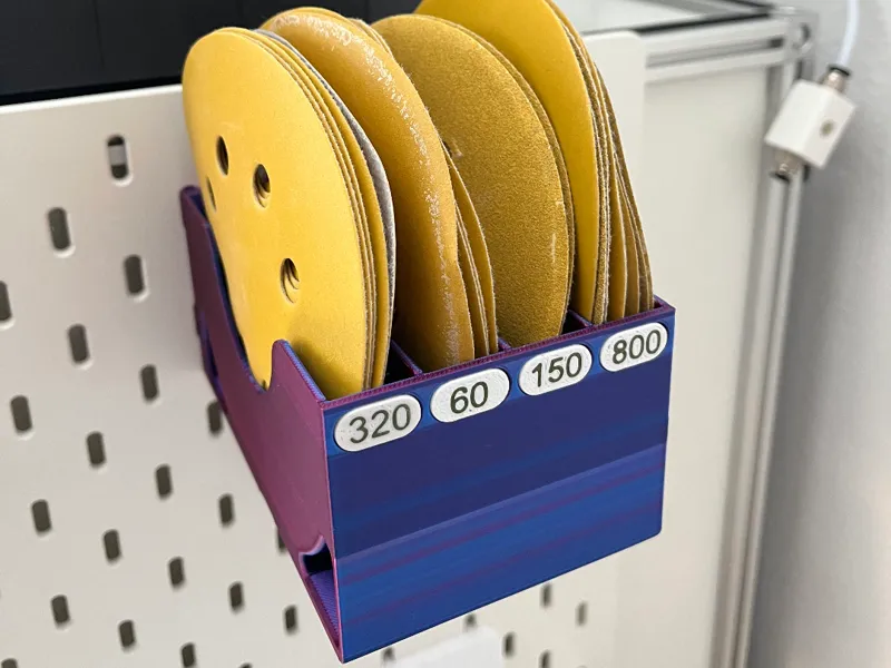 Ikea Skadis Schleifpapier Halterung für 125mm