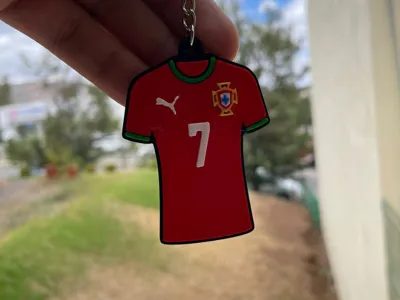 Ronaldo #7 Jersey Keychain (Double-Sided)