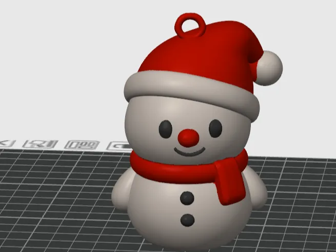 Winter Snowman Keychain / Ornament - cute Kids toy