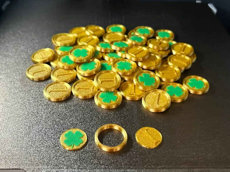 Leprechaun Gold Coins | 3-Piece Snap Together