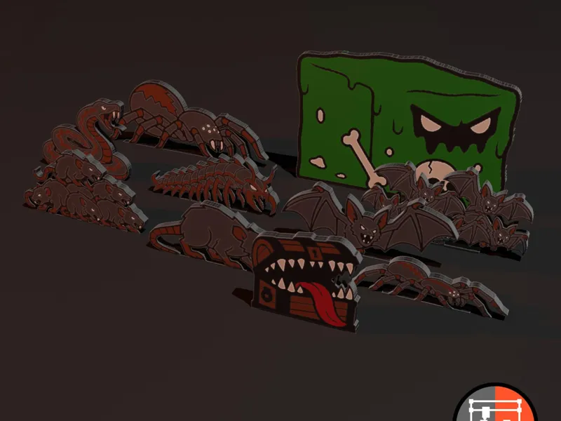2.5D RPG Miniatures: Dungeon