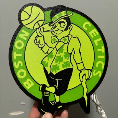 Boston Celtics Green Logo Light Box