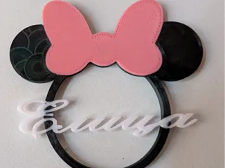 Minnie Mouse magnet with name