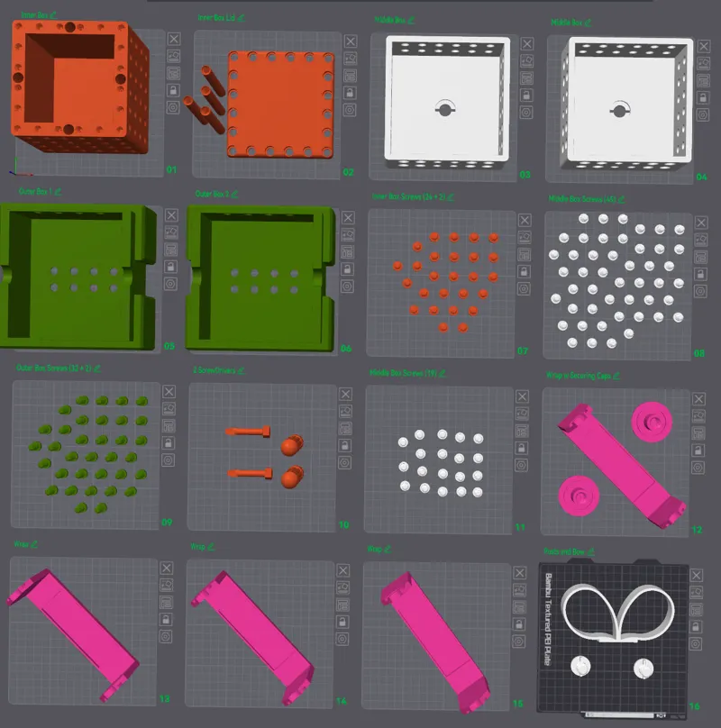 Gift Box w/ 120 Screws (optimized for A1 Mini)