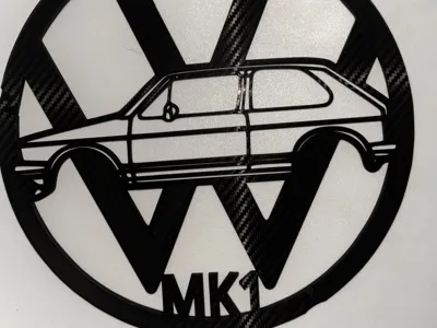 VW Golf MK1 Wall Art