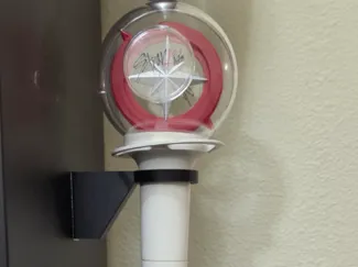 Kpop Lightstick Wall mount (using command strips)
