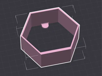 Simple Magnetic MiniFig Display Hex