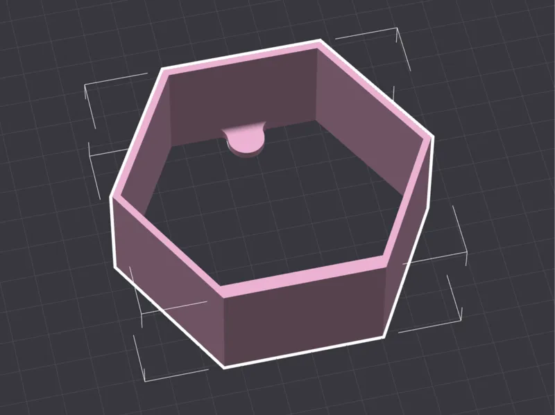 Simple Magnetic MiniFig Display Hex