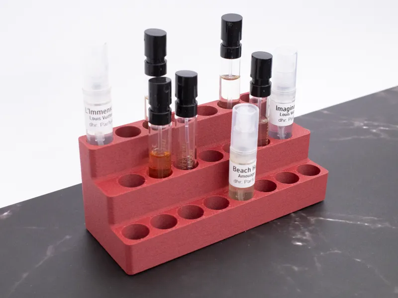Perfume sample organizer - fits multiple sizes