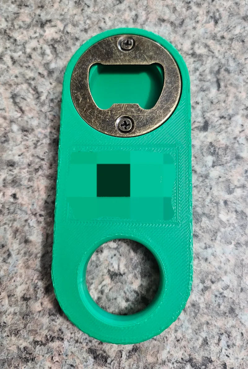 bottle opener for insert with magnet hole