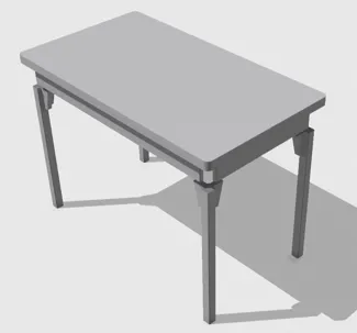 Metal Table - for HotToys 1:6 Scale Figures