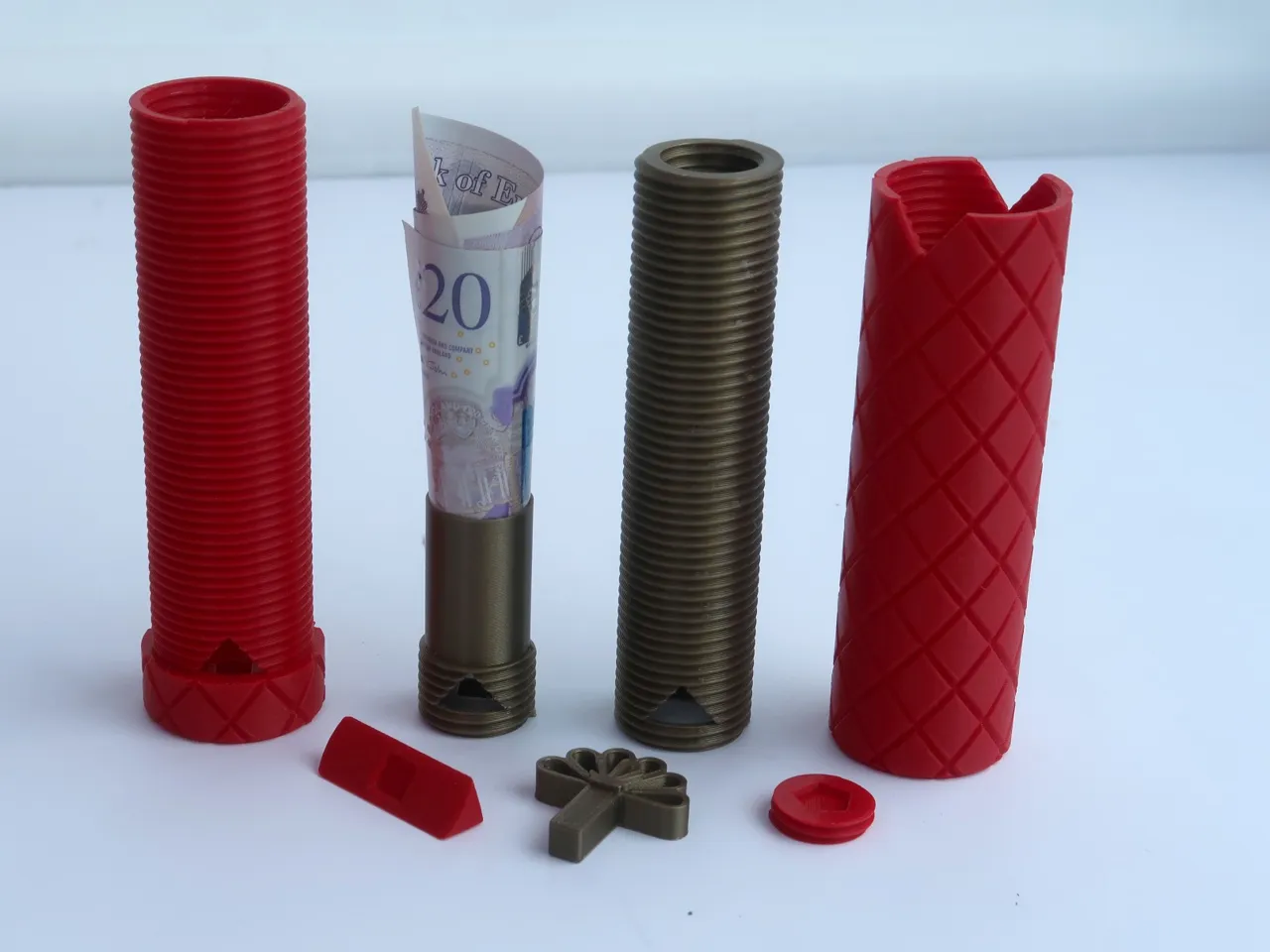 Locking gift box puzzle for cash or hiding clues view 2