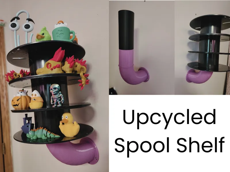 Upcycled Spool Shelf