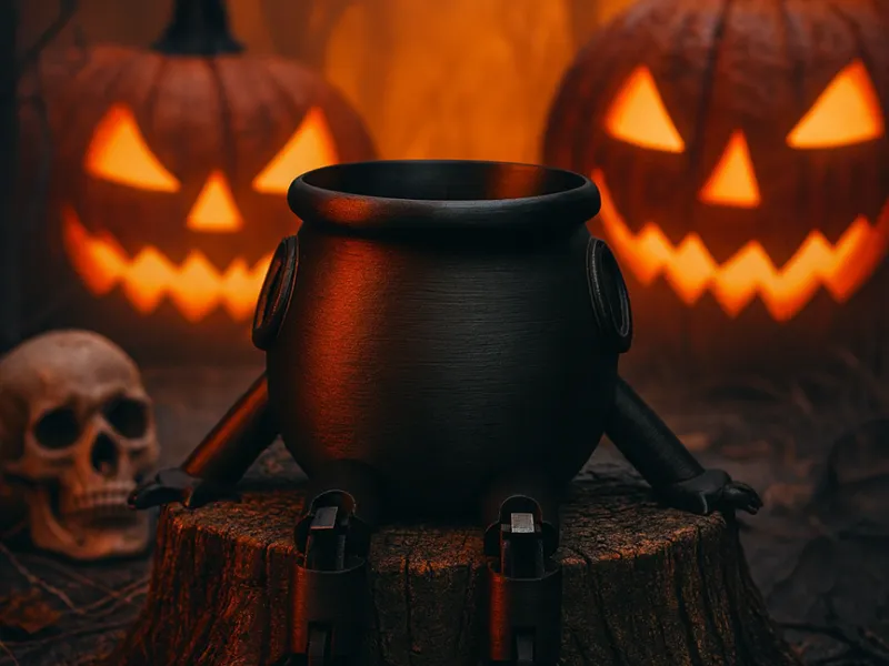 Giant Flexi Cauldron Candy Bowl - Quick print