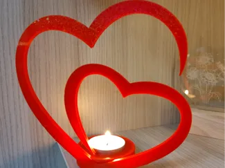 Porta candela Cuore