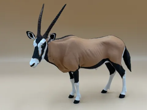 Tapa o cubierta: Desert Spear – Gemsbok Oryx — referencia de MakerWorld