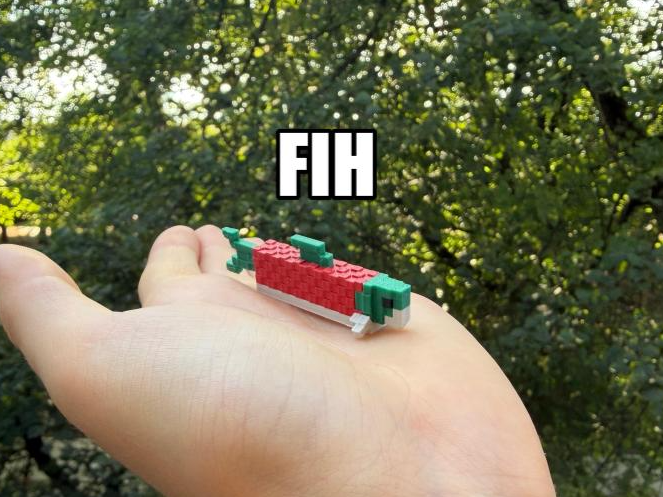 Minecraft inspired: Salmon FISH AMS version - 1