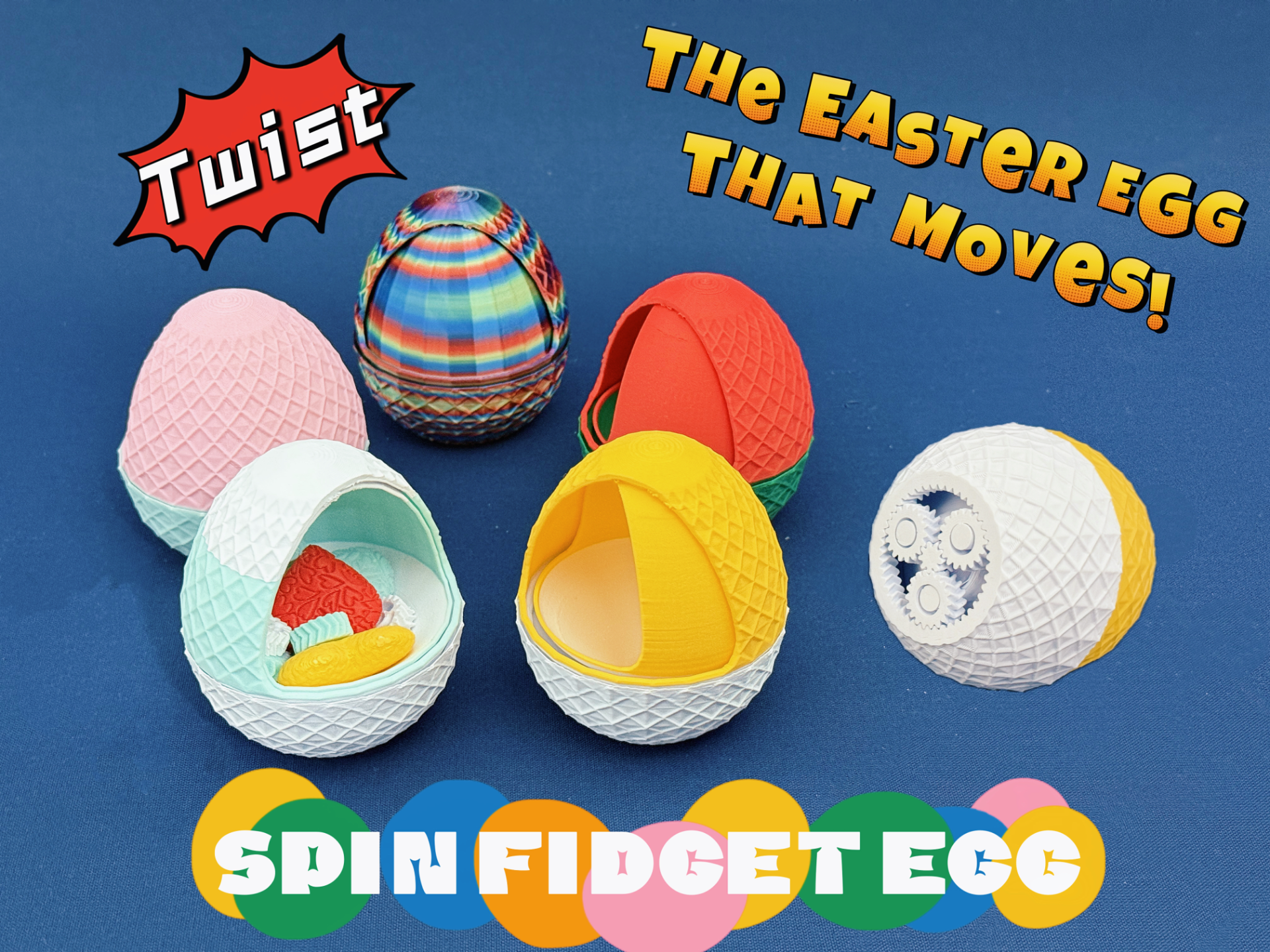 Easter Mechanical Rotating Egg