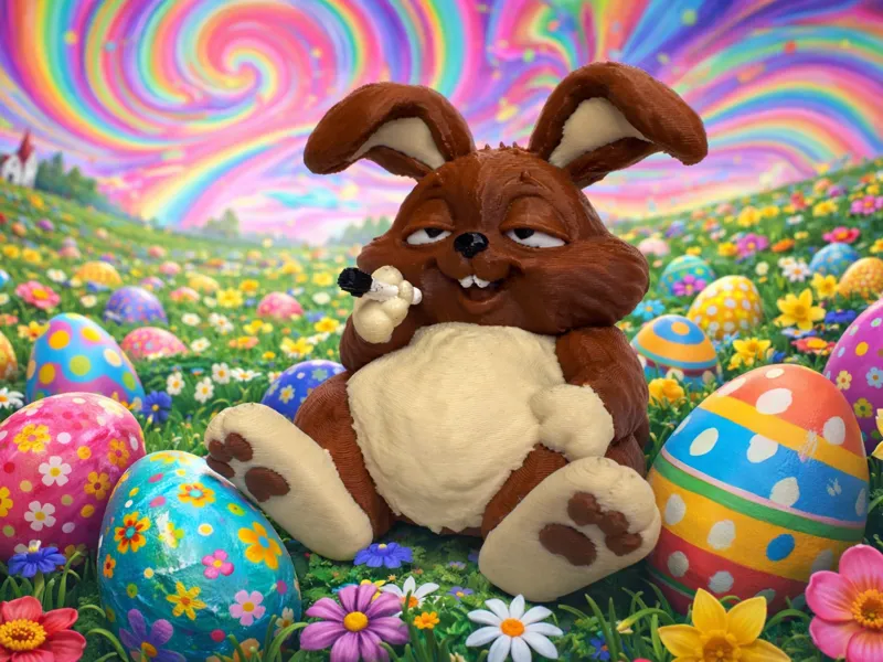 Stoned Bunny / Osterhase bekifft