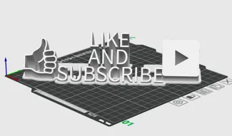 Sweeping name plate Like And Subscribe YouTube