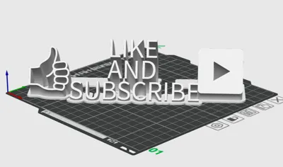 Sweeping name plate Like And Subscribe YouTube