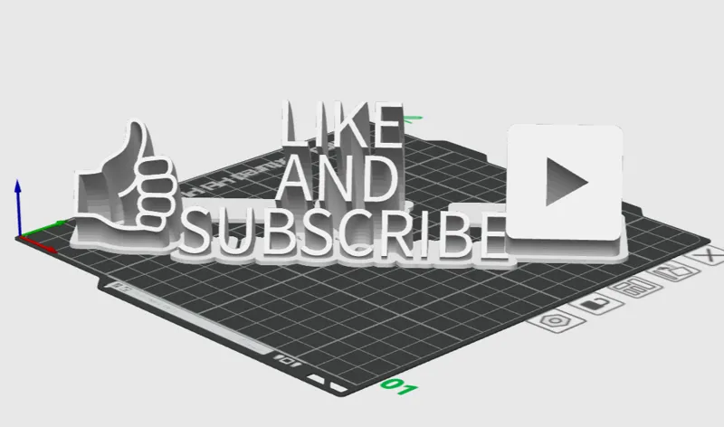 Sweeping name plate Like And Subscribe YouTube
