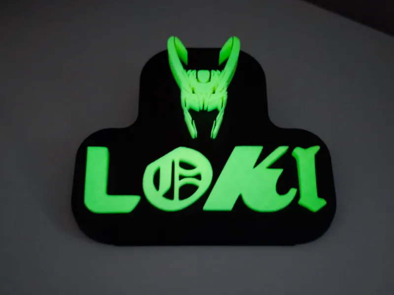 Loki Marvel Logo Stand
