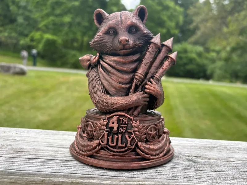 Fireworks Raccoon - 4th of July