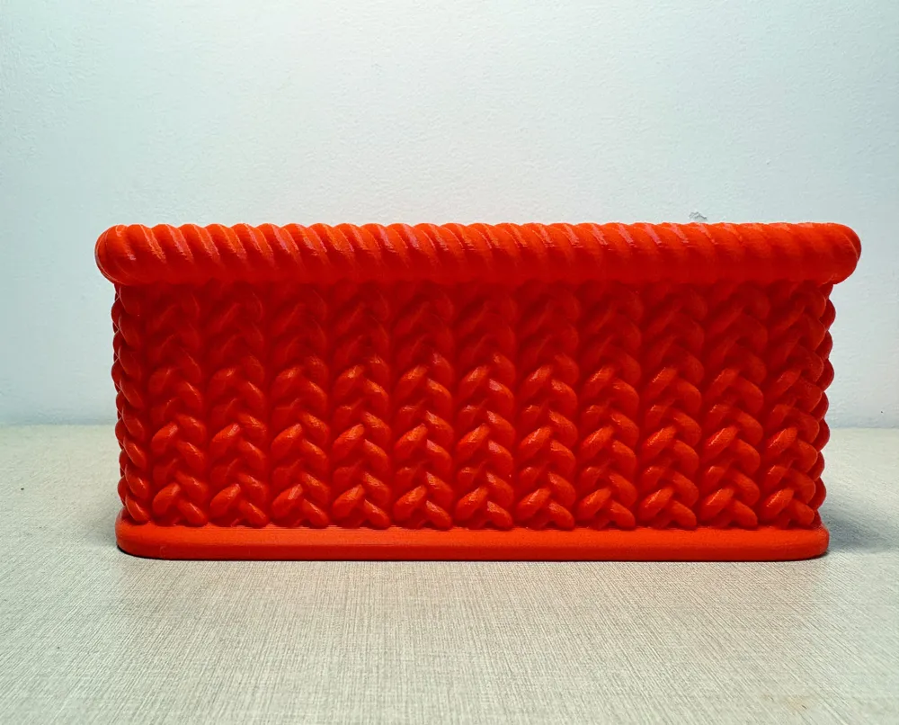 Knitted Rectangular Storage Box - Free 3D Print Model - MakerWorld