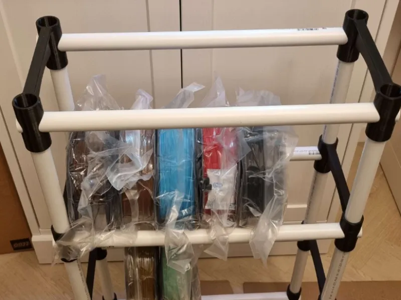 DIY Spool Rack using 3/4" PVC Pipe