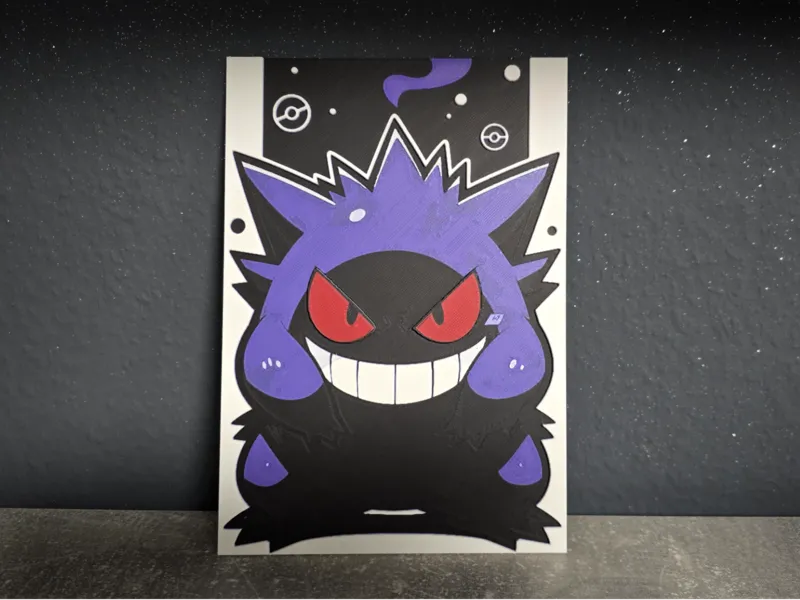 Tela cromatica Gengar - Stampa Multicolore