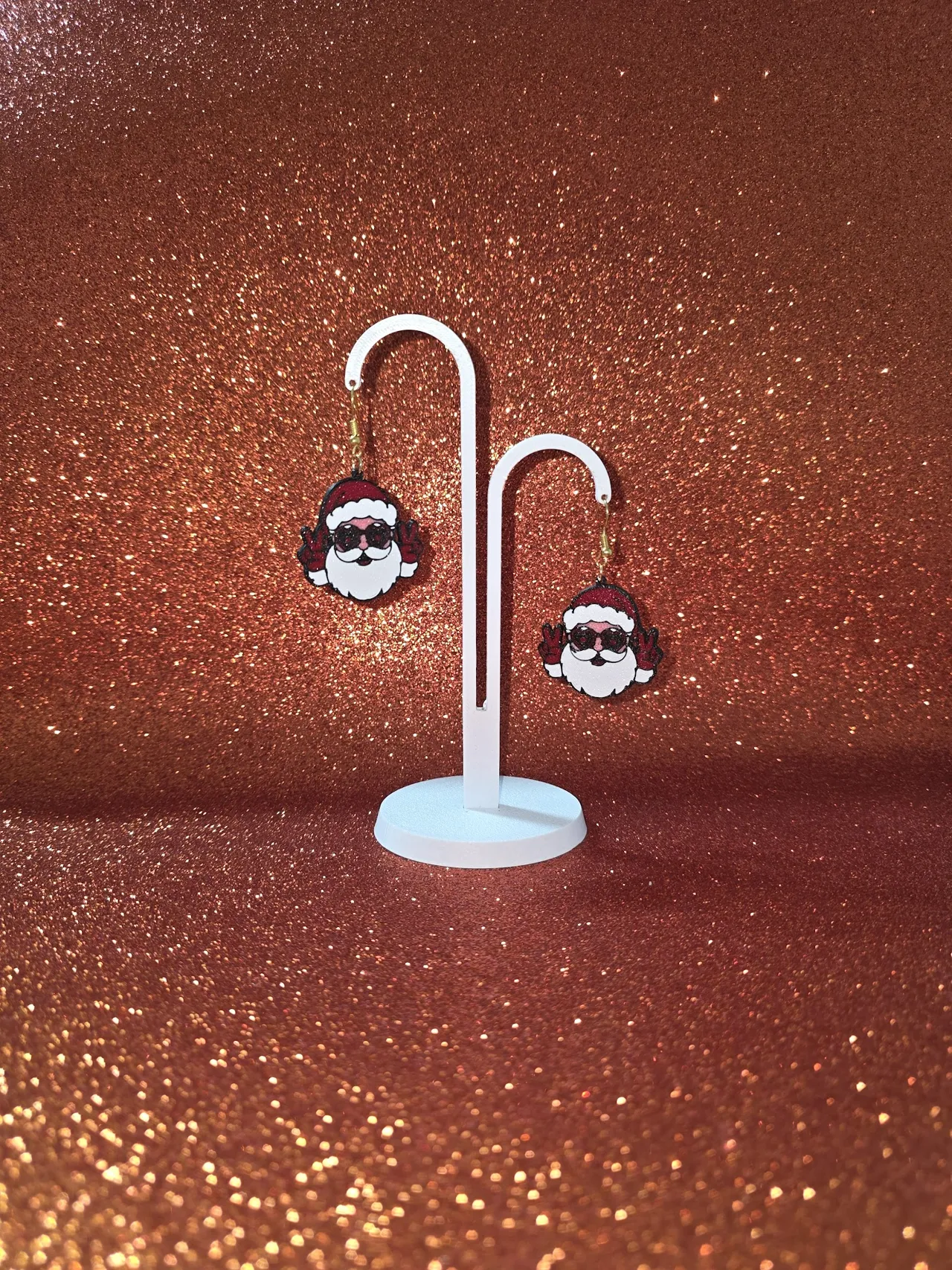 Love Santa Claus earrings view 3