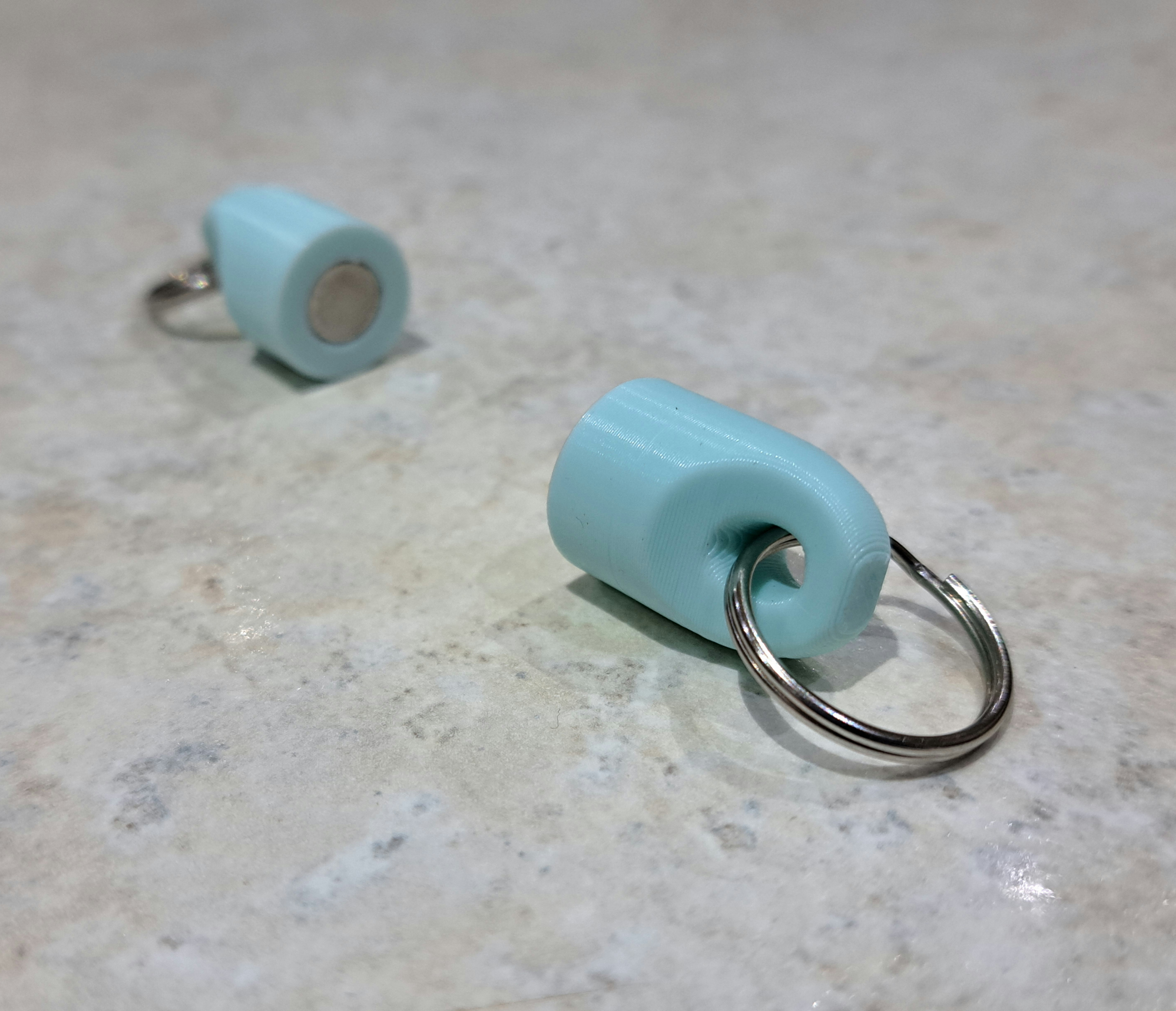 Miniatura 5 do modelo 3D Magnetic Quick Release Key Ring 