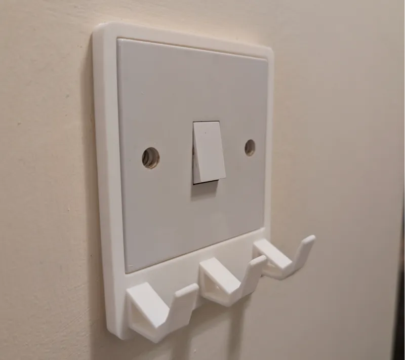 3 key hook for light switch