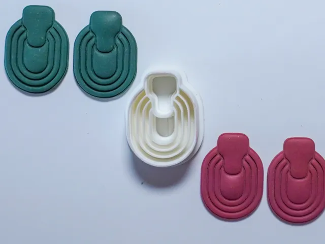 Ornamental Polymer Clay Cutter Earrings Necklace